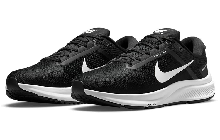 Кроссовки Nike Air Zoom Structure 24, черный/белый — фото 3