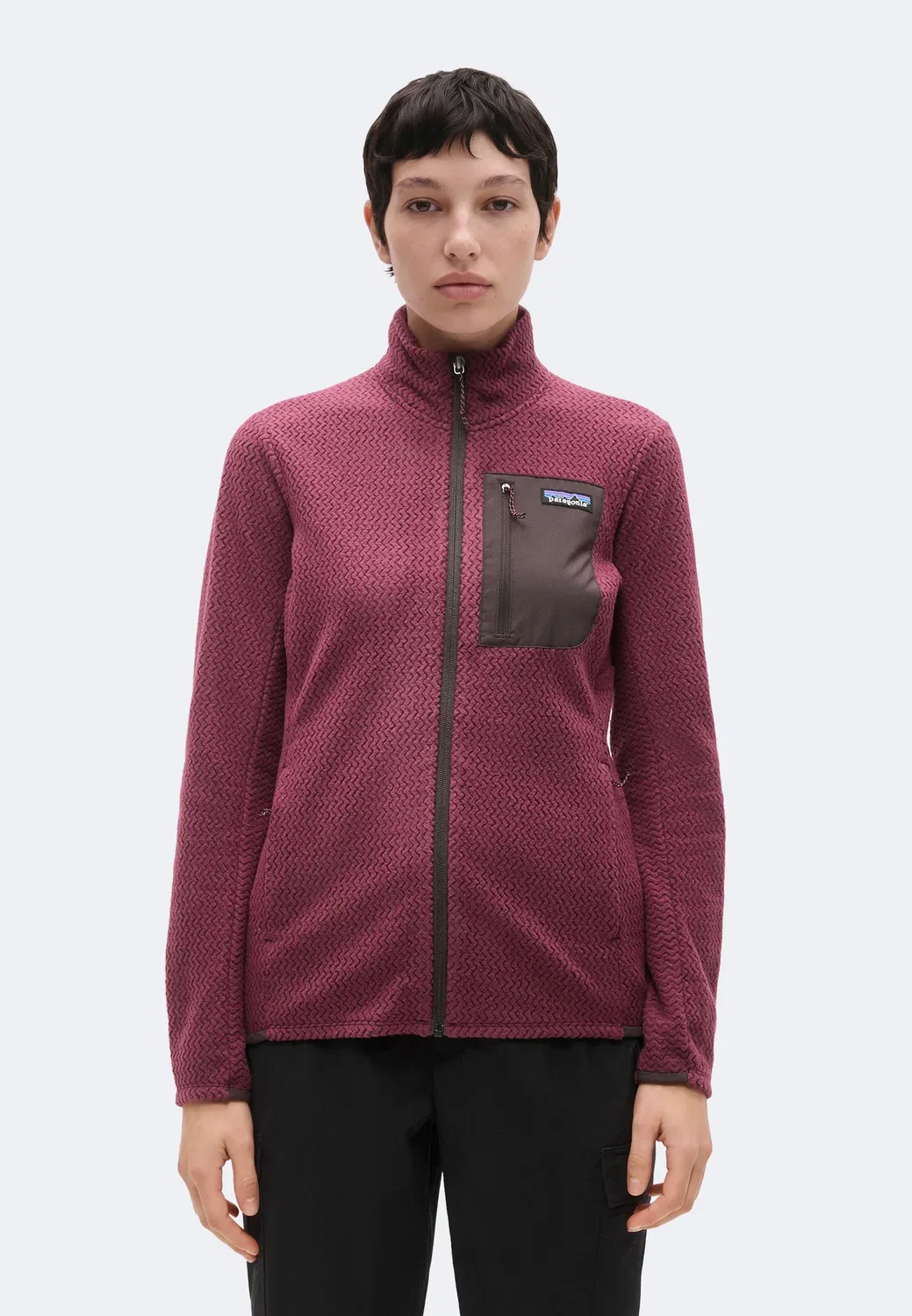Куртка R1 air - флисовая Patagonia, Berry Fig