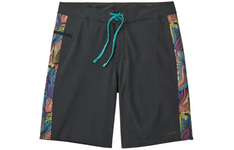 Мужские шорты с принтом Patagonia Hydropeak, Blue Green/Early Teal — фото 4