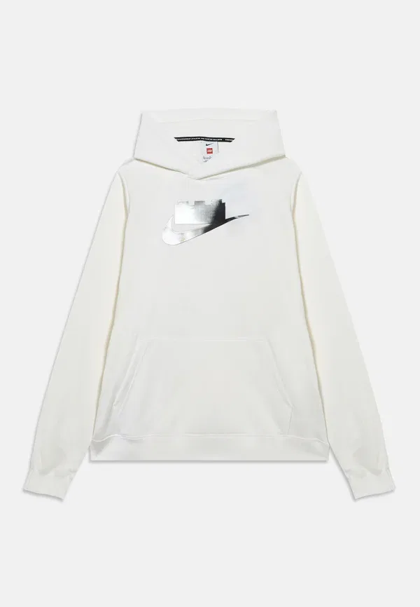 Худи с принтом Lego hoodie unisex, Nike Sportswear, White, Smoke Grey, белый/серый
