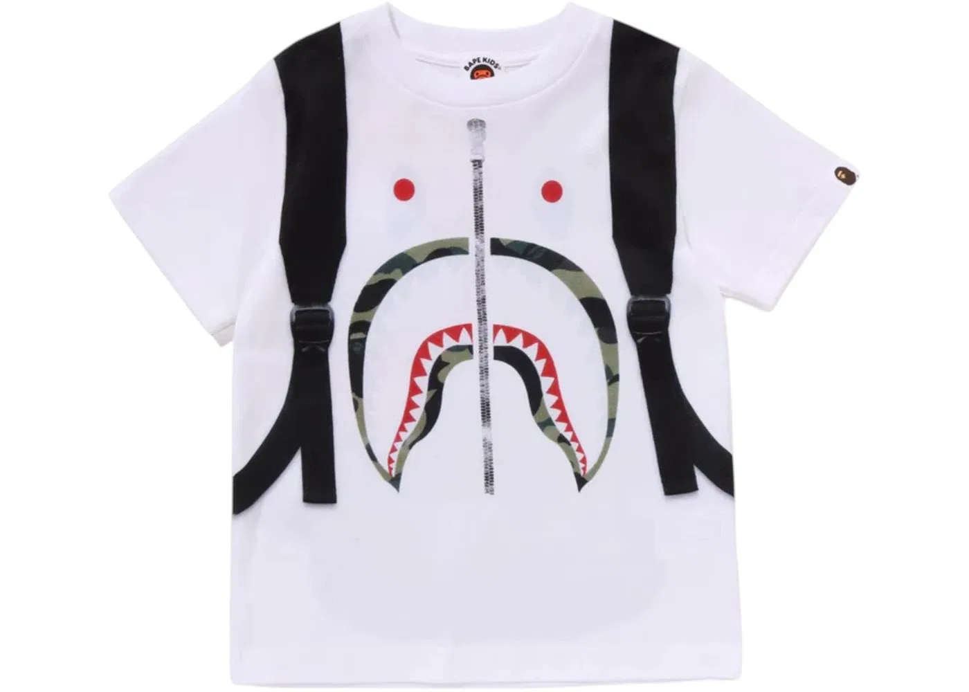 Детская футболка с принтом BAPE Daypack Print Tee BAPE, White