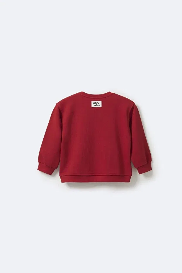 Детские свитшот для девочек хлопковый Matchy Matchy, Red — фото 2
