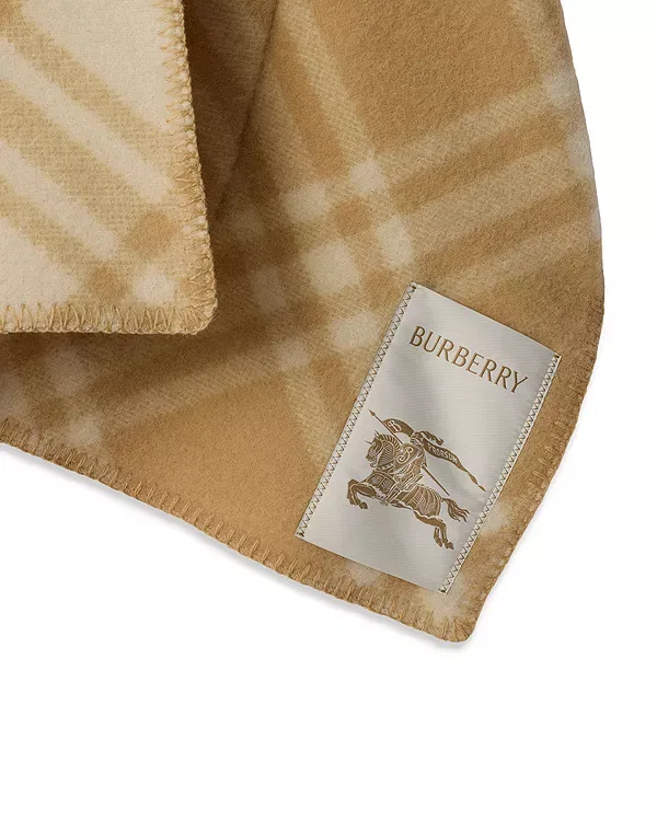 Женская накидка с капюшоном Reversible Check Wool Cape Burberry, Sand — фото 2
