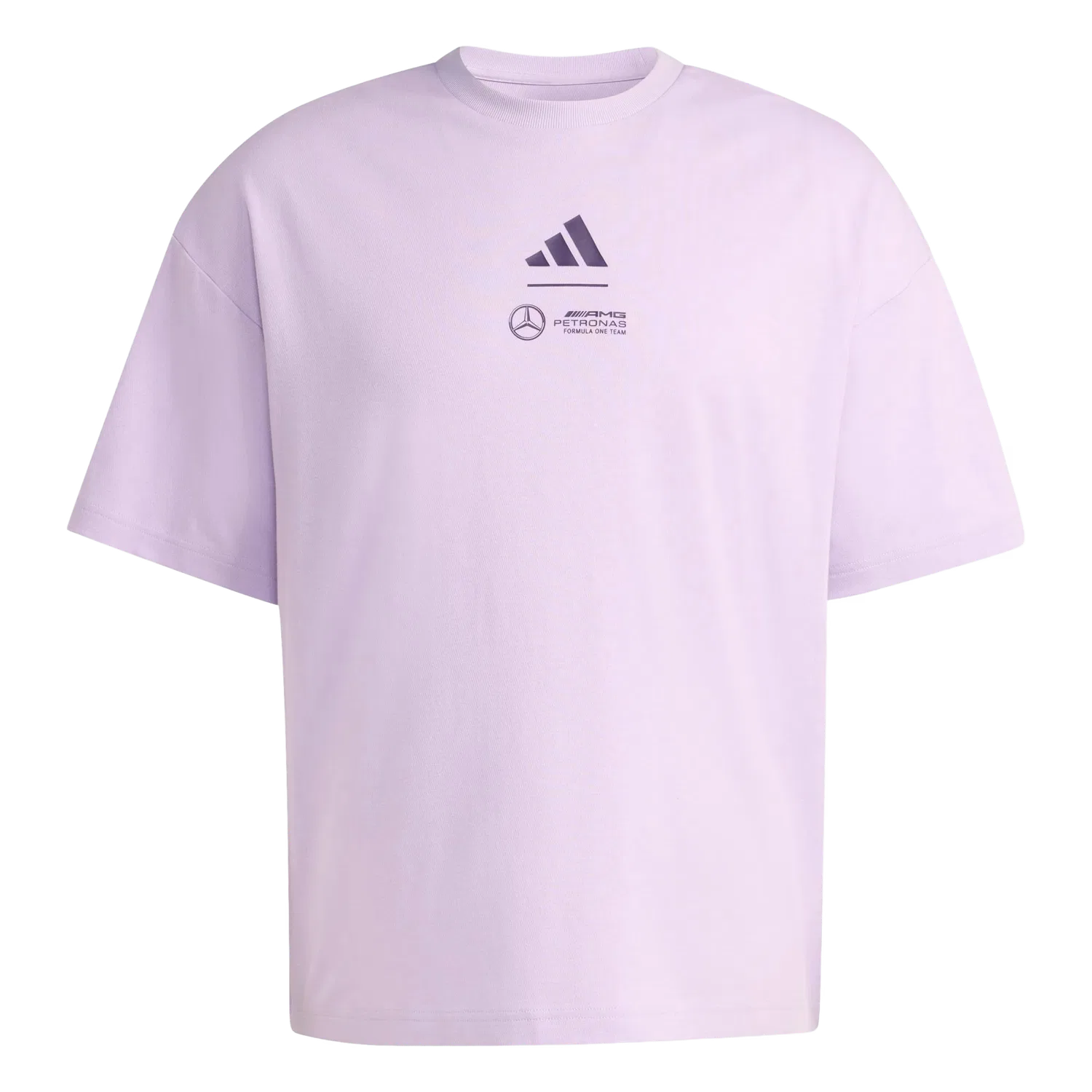 Мужская футболка свободного кроя Mercedes-AMG Petronas Formula One Team Adidas, фиолетовый