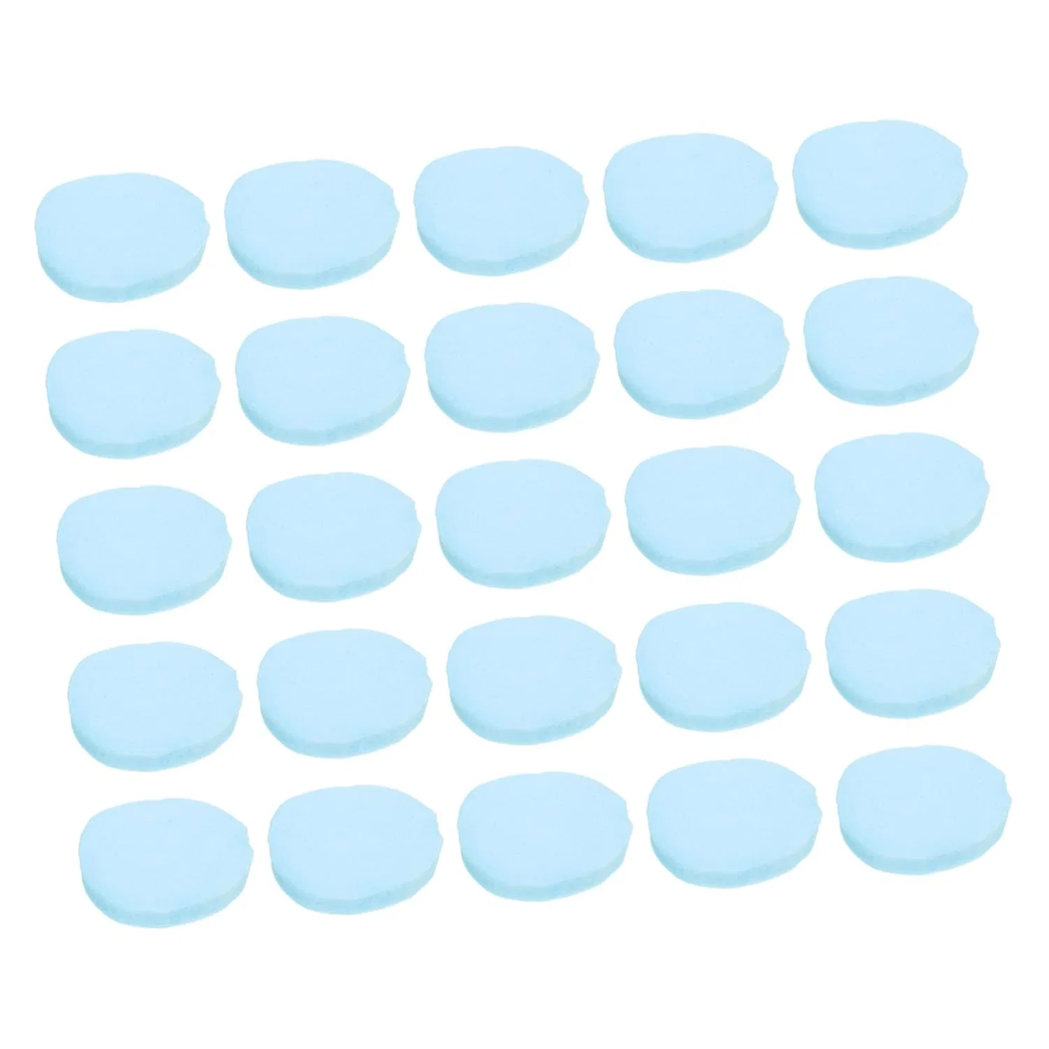 Набор косметических спонжей для лица PVA, NULYLU, 60 шт, 8.5x1x1 см, 175 г, Blue