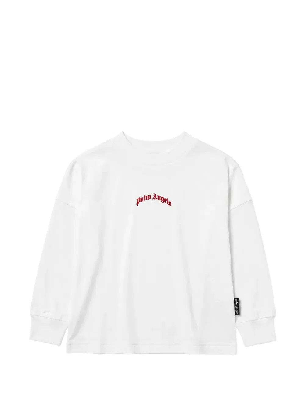 Лонгслив с логотипом Palm Angels Kids, белый