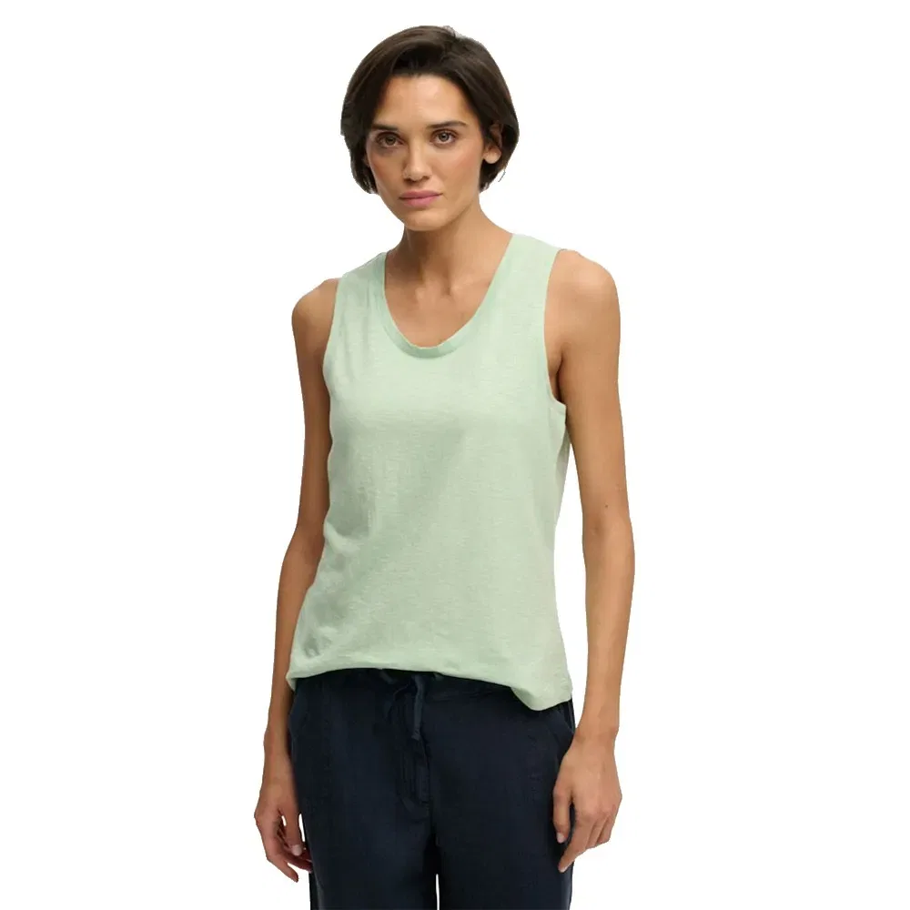 Женская хлопковая майка без рукавов Superdry, Green