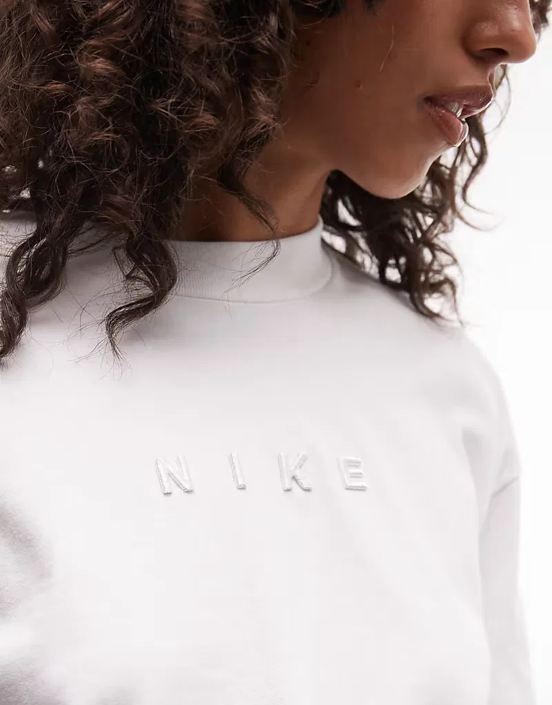 Футболка Nike Luxe свободного кроя, белый — фото 3