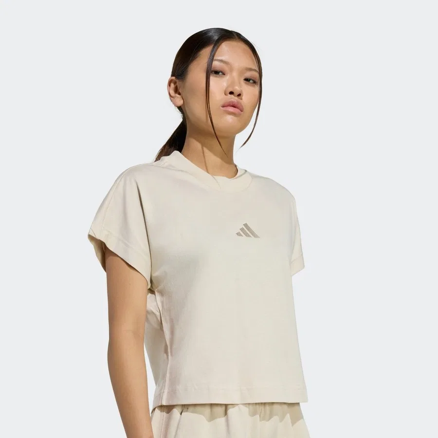 Футболка с вышитым логотипом Sportswear ALL SZN Tee adidas, Кремовый — фото 4