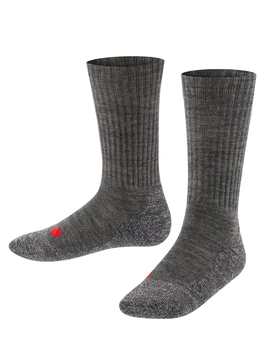 Носки FALKE 'Active Warm' в серо-пятнистом цвете