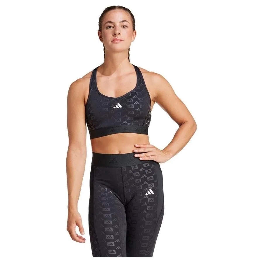 Спортивный бюстгальтер Pwr Ms Hyglm Q4 adidas, Черный — фото 4