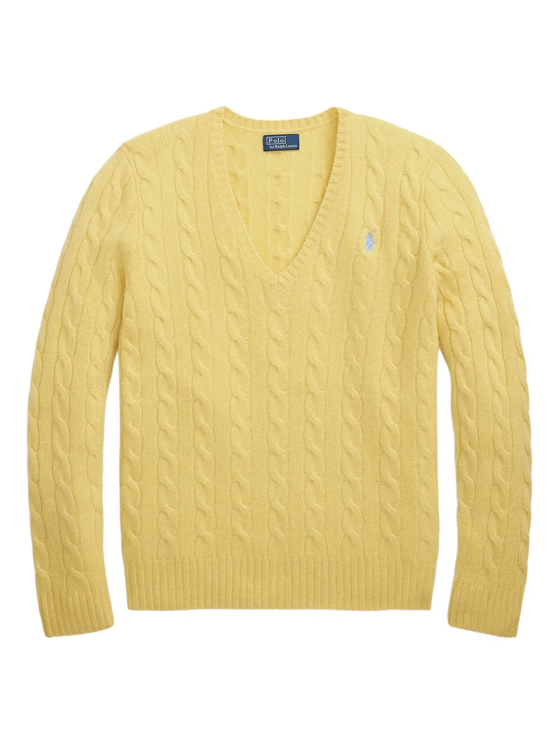 Свитер с V-образным вырезом Polo Ralph Lauren, лимонный