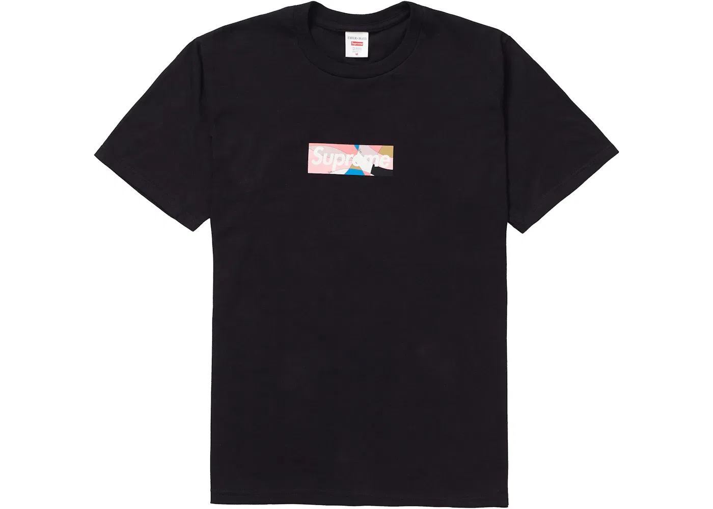 Мужская футболка с принтом Box Logo модели Tee Supreme, Black/Dusty Pink