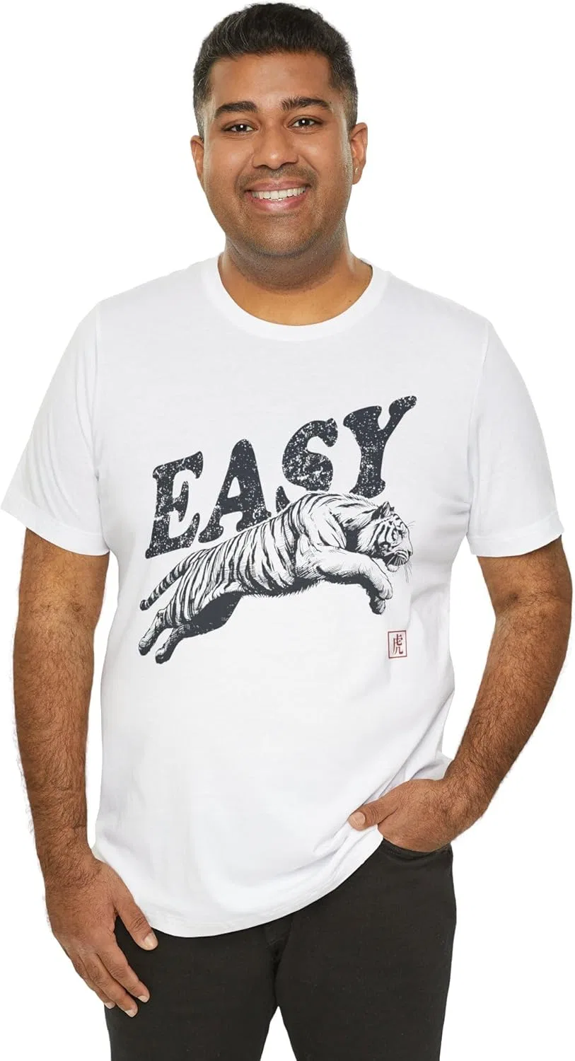 Женская футболка с принтом Easy Tiger Bella Canvas 3001, White
