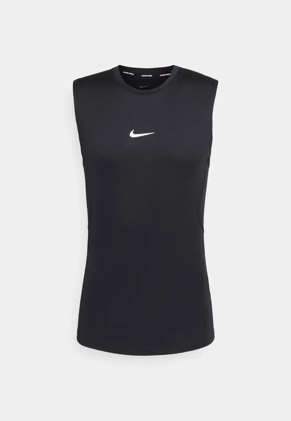 Майка дышащая Tight Nike Performance, Black/White, белый — фото 4