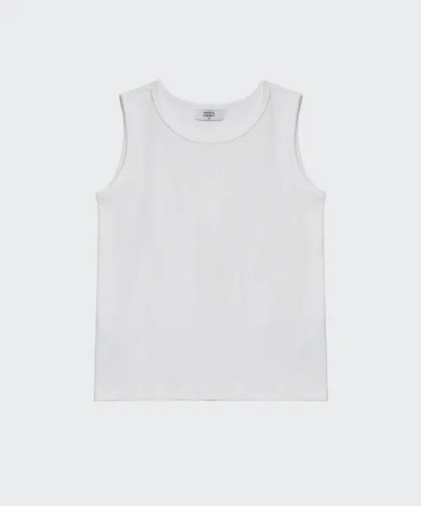 Майка-борцовка Essential Tank Top, Musinsa Standard Kids, белый — фото 3