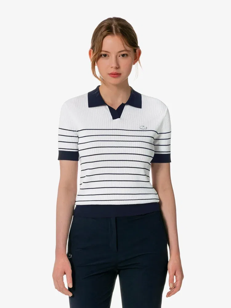 Свитер поло LACOSTE Navy, Классический крой, Темно-синий — фото 4