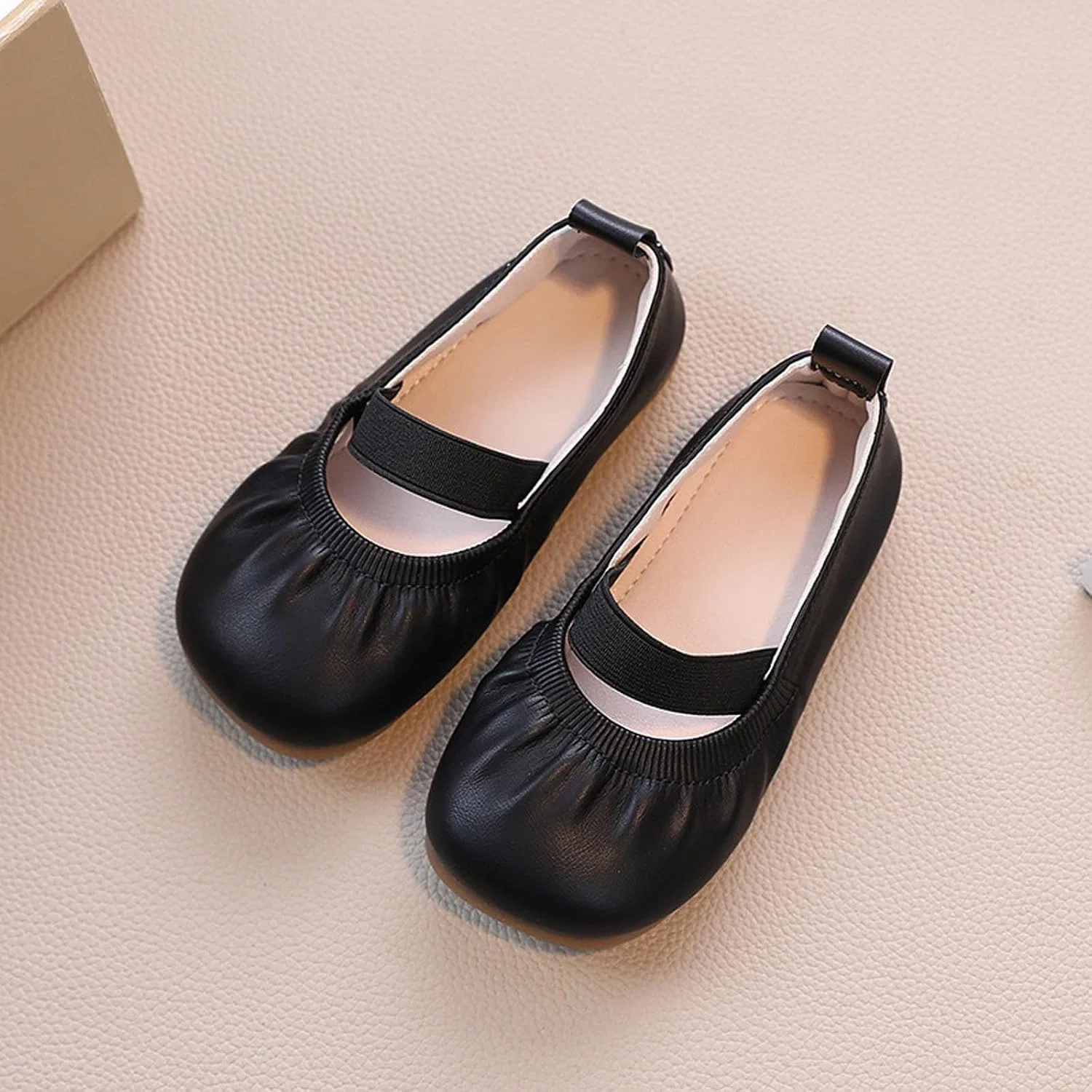 Детские балетки для девочек с квадратным носком Flower Girl Dress Shoes, White — фото 2