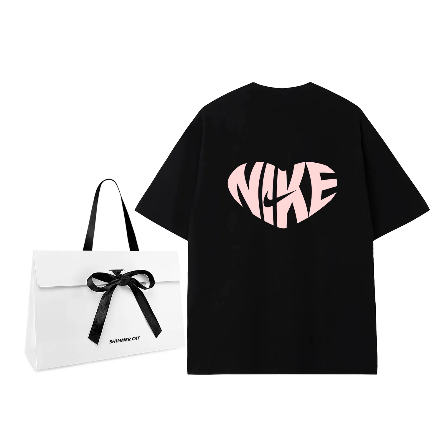 Мужская футболка с принтом Nike Sportswear Club, Черный