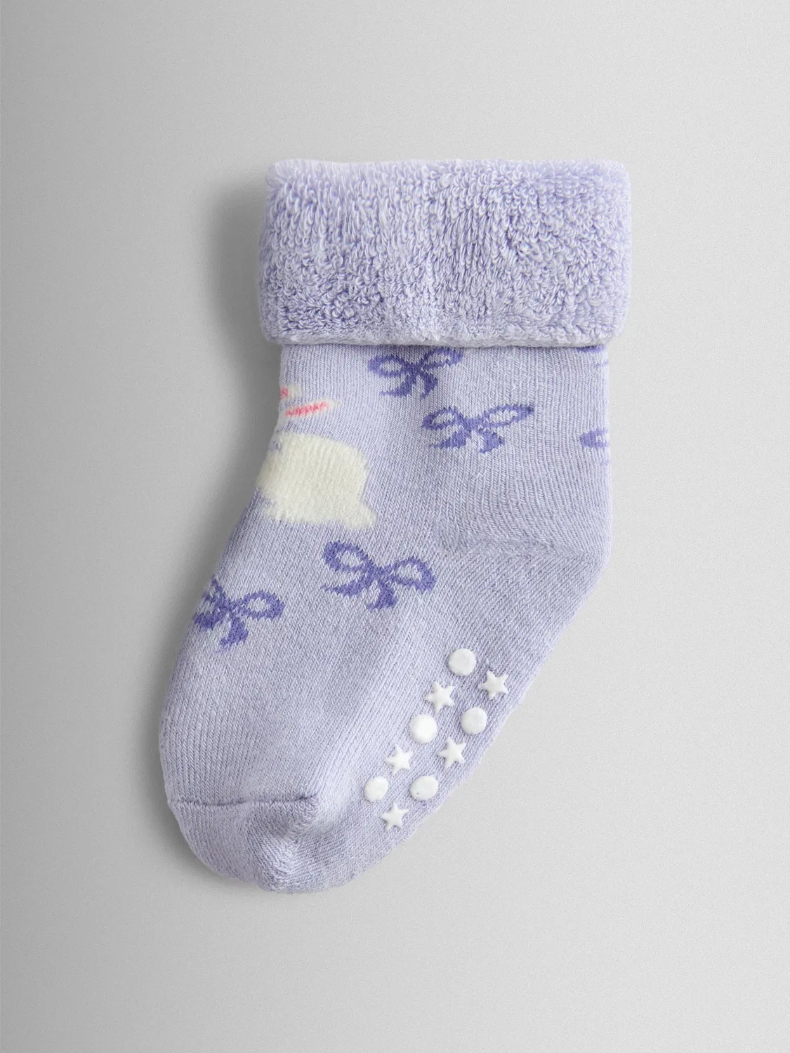 Носки детские 3-пак с зайчиками JoJo Maman Bébé, пастельные — фото 4