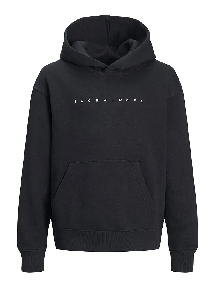 Худи с принтом Star Jack & Jones Junior, черный — фото 4