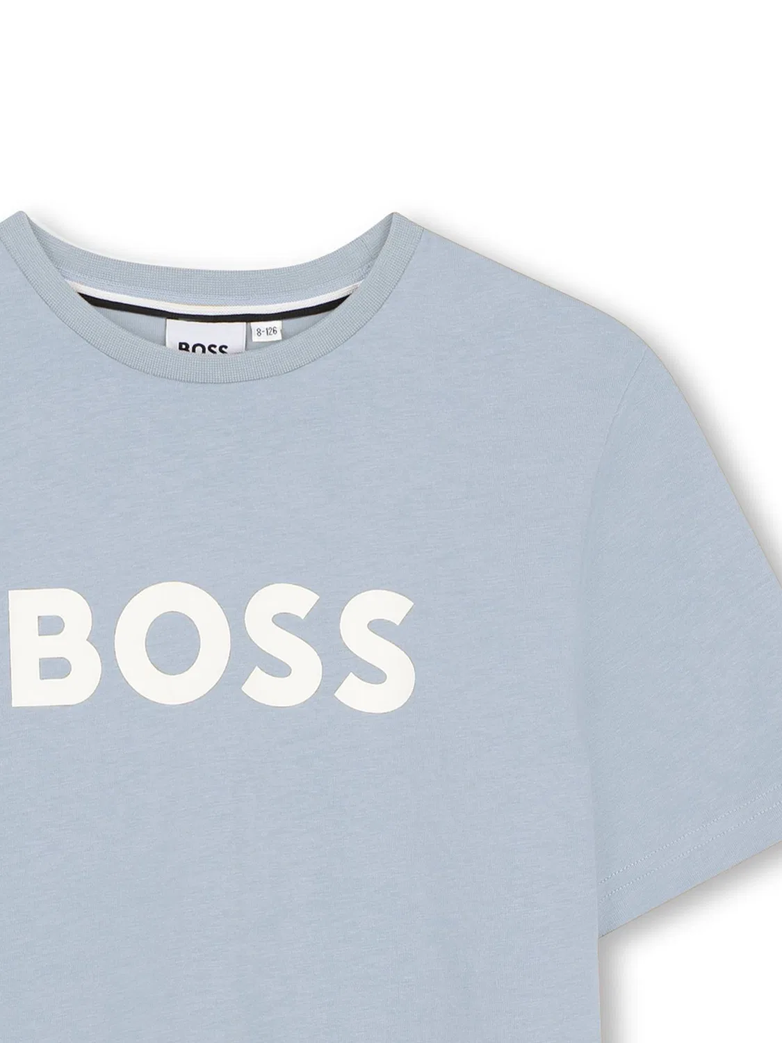 Футболка с принтом BOSS, Light Blue — фото 3