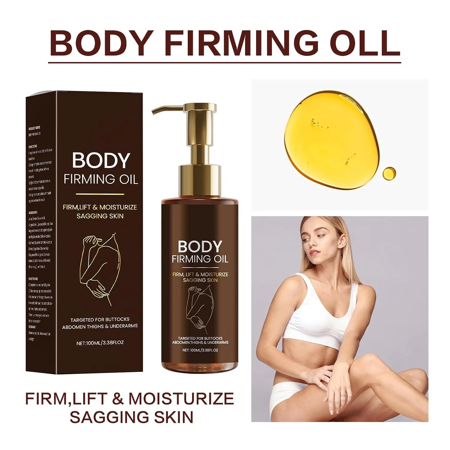 Масло для тела Firming Body Oil, LinBomZony, 2 шт., 100 мл — фото 3
