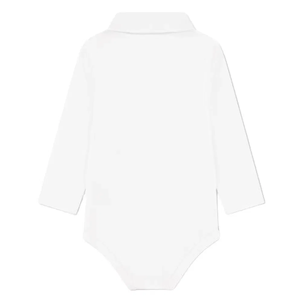 Боди с длинным рукавом 647338 Lacoste Kids, белый — фото 2