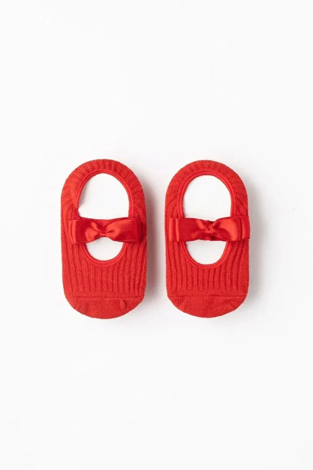 Детские носки с бантом Babette Banamio, Red