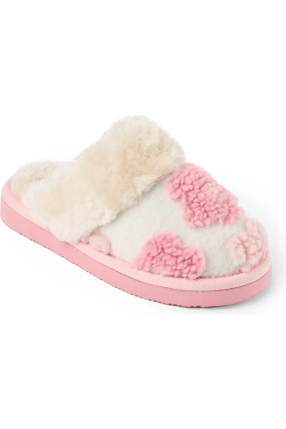 Детские тапочки слипперы с объемным узором Minnetonka, Blush