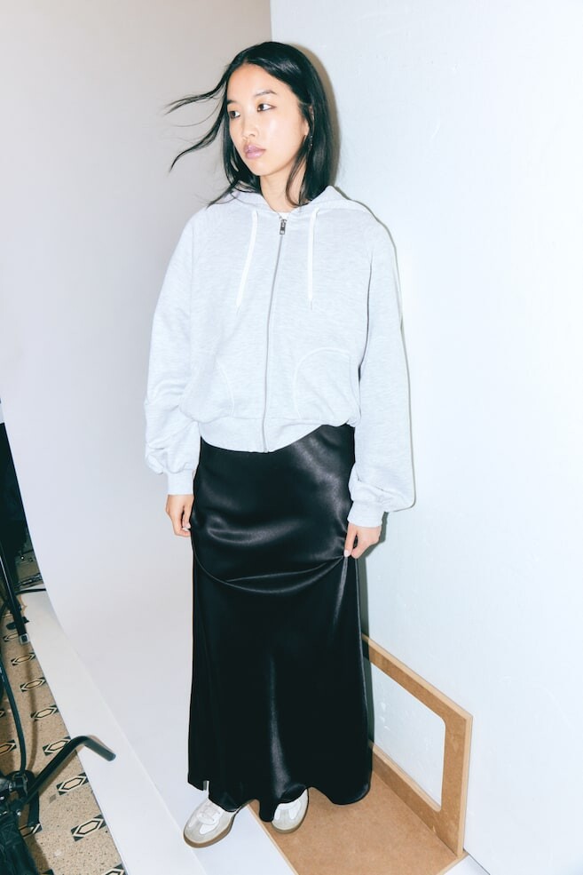

Юбка макси с заниженной талией Monki, черный
