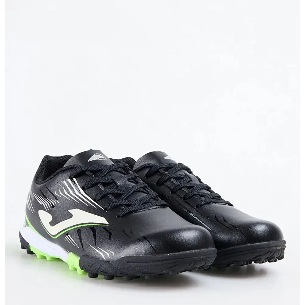 Детские футбольные бутсы для мальчиков с носком Propulsıon Jr 2501 Negro Turf Joma — фото 2