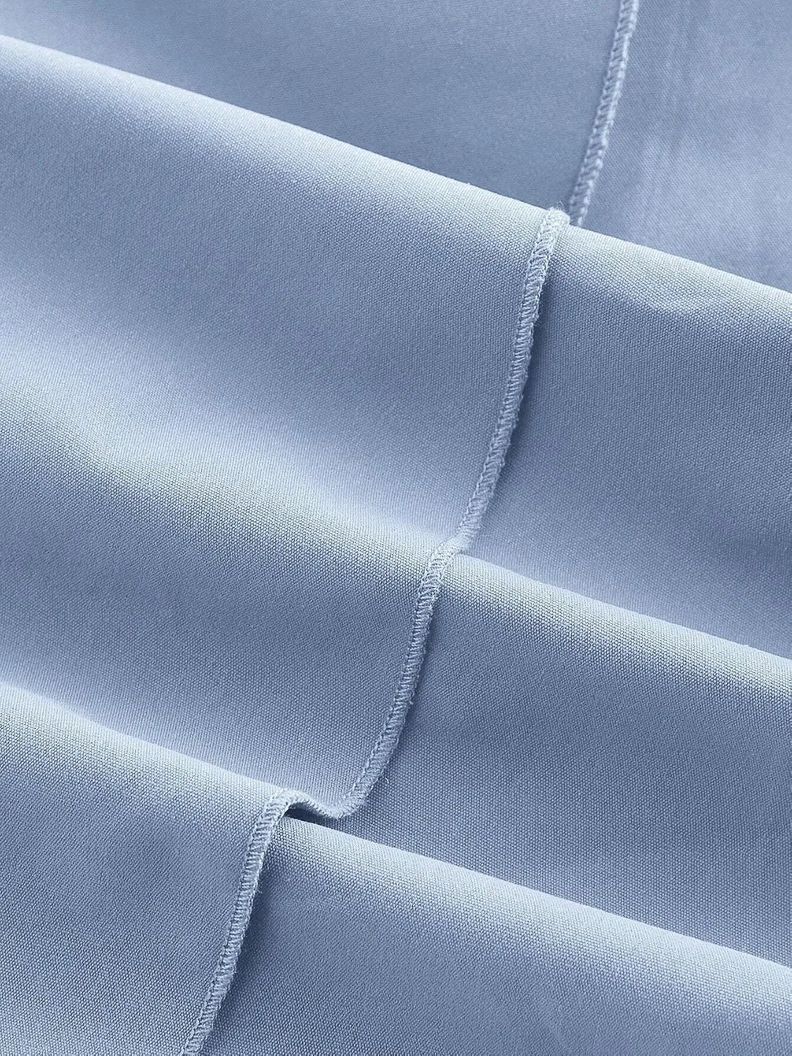 Женское мини-платье с асимметричным вырезом, рюшами и ярусами, Blue — фото 4