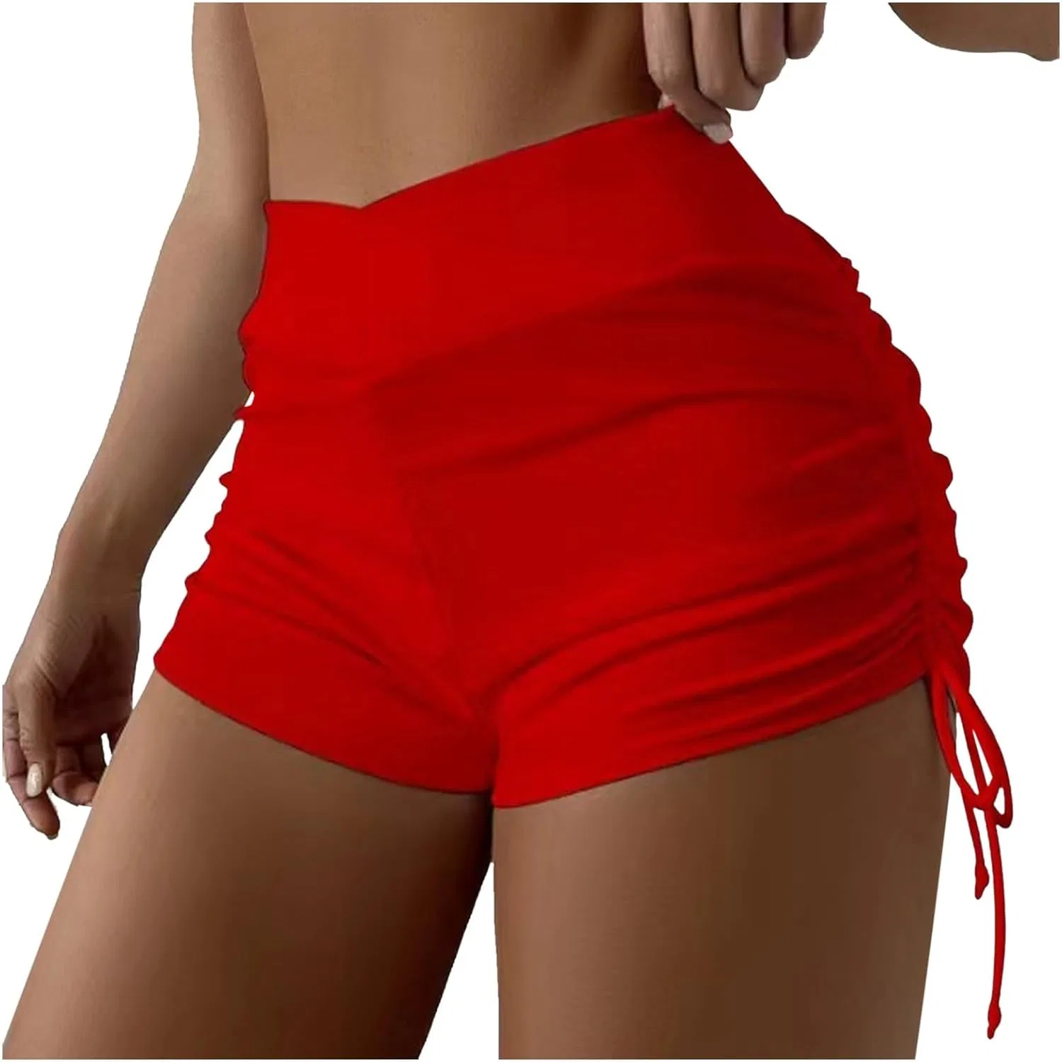 Женские высокие плавательные шорты с утяжкой Generic, Red