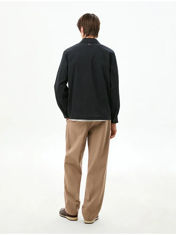 Куртка Mesh Regular Fit Shirt Jacket TOMMY HILFIGER, Navy — фото 3