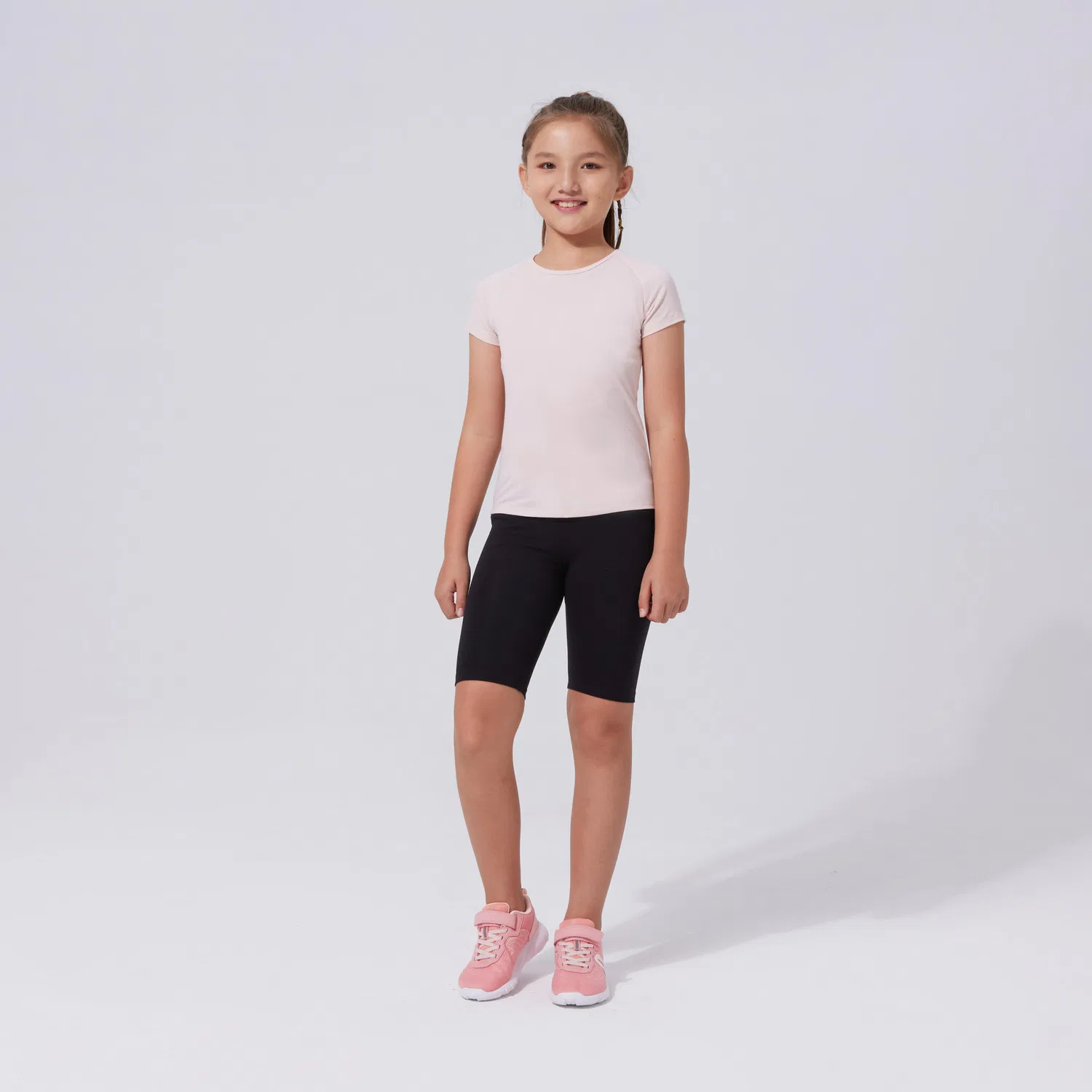 Детская дышащая футболка Madchen atmungsaktiv - S500 Decathlon, Quarzrosa — фото 3