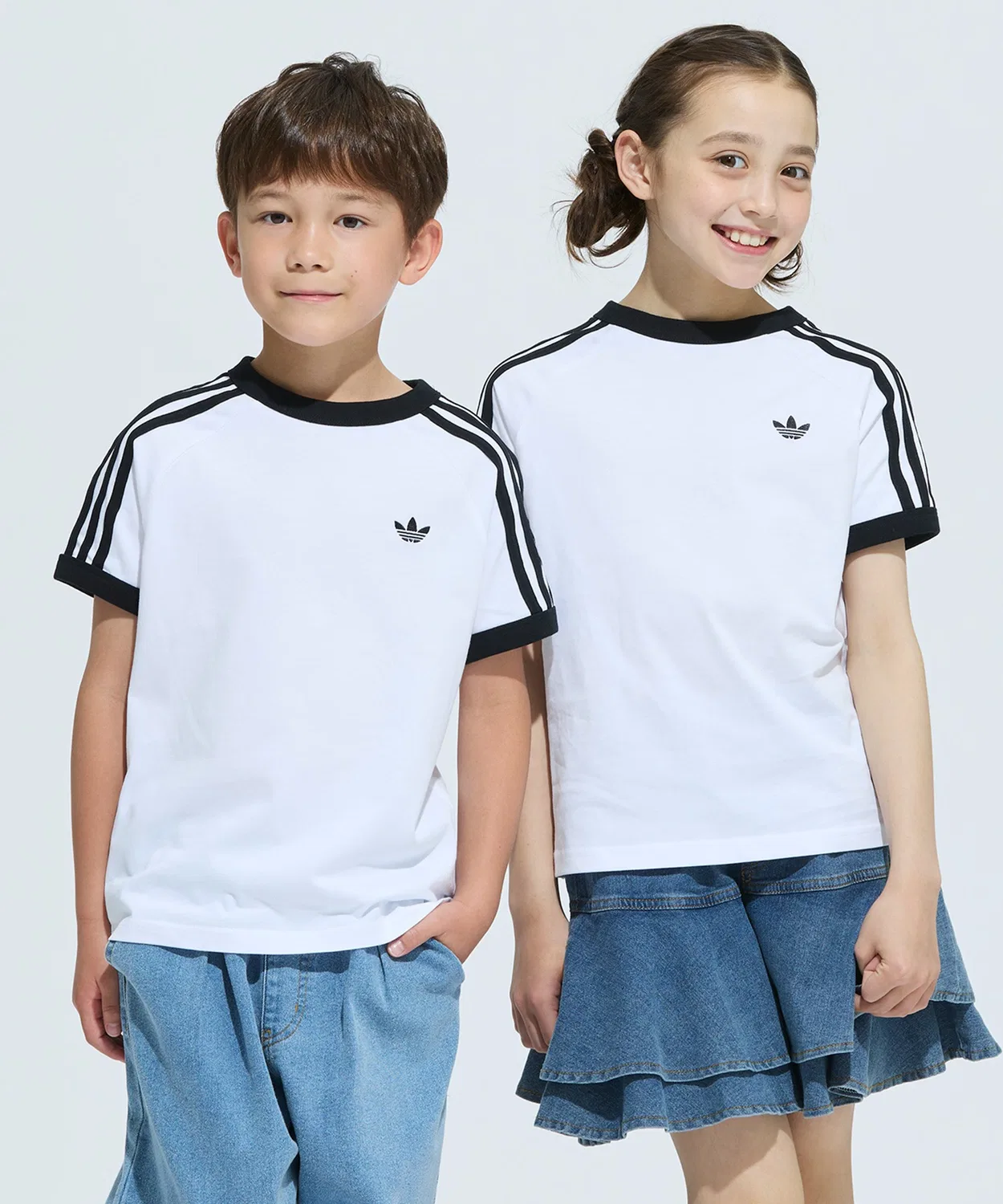 Детская футболка с коротким рукавом 3 Stripes Tee Adidas, Белый