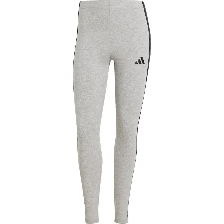 Спортивные леггинсы с 3 полосами Essentials 3-Stripes Cotton Leggings adidas, Черно-белый — фото 3