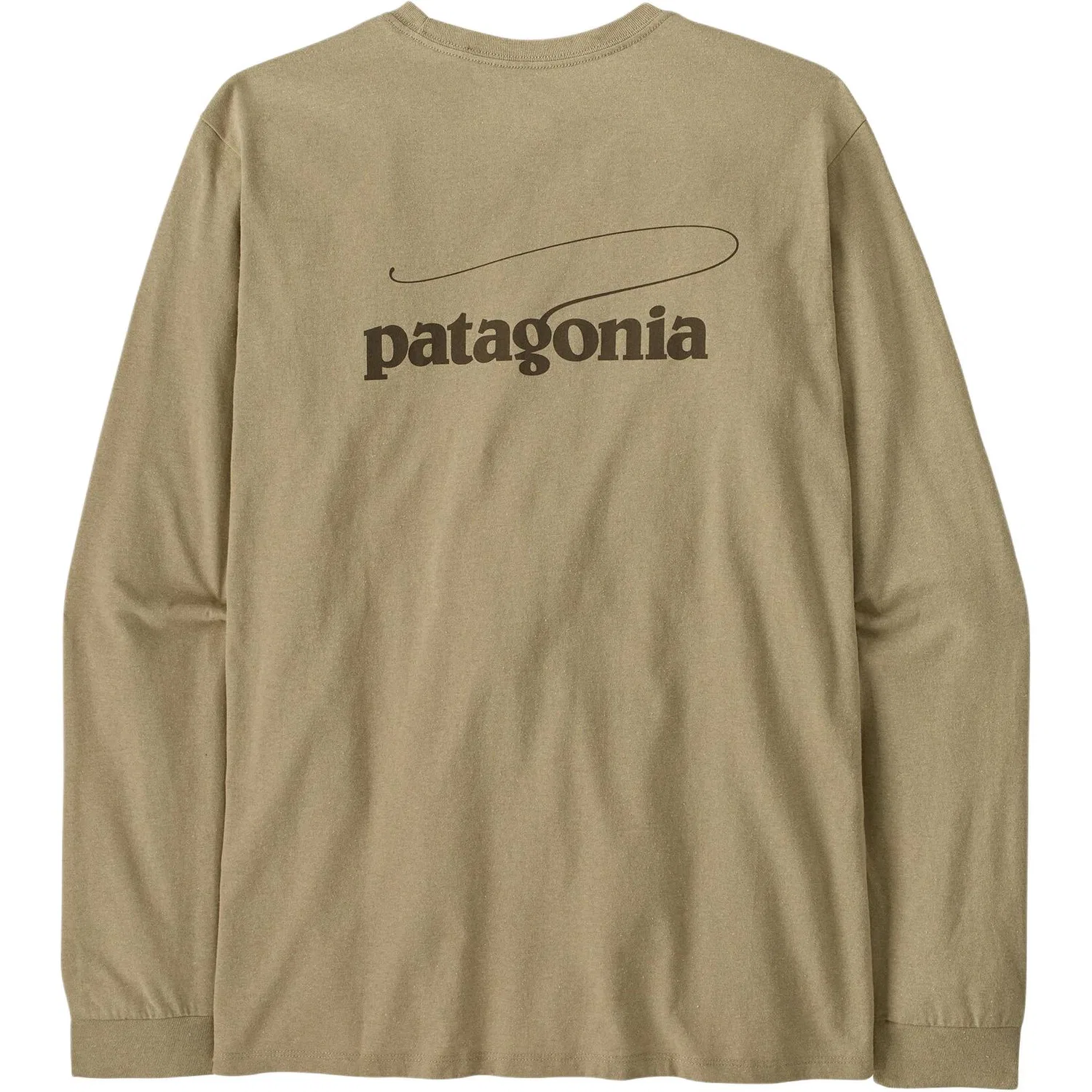 Мужская футболка с принтом Responsibili Tee Casting Logo Patagonia, Thin Ice — фото 2
