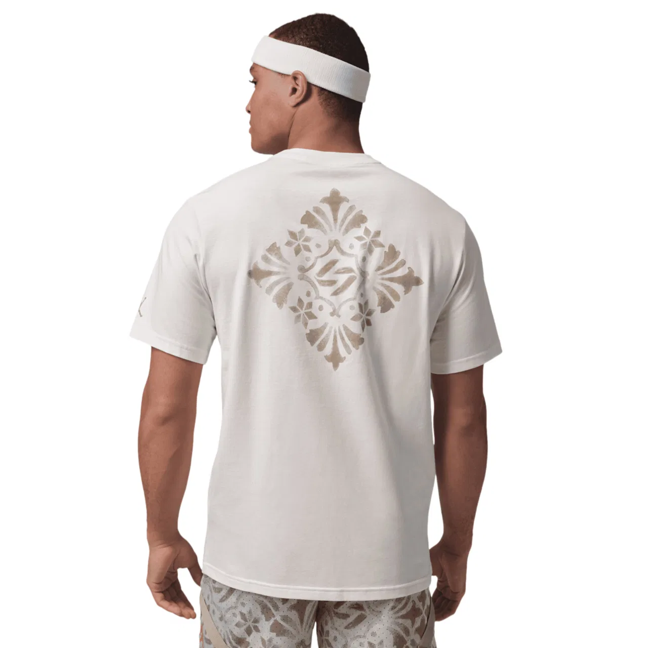 Мужская футболка с коротким рукавом Dri-FIT SPT Jordan, цвет Sail/Khaki — фото 2
