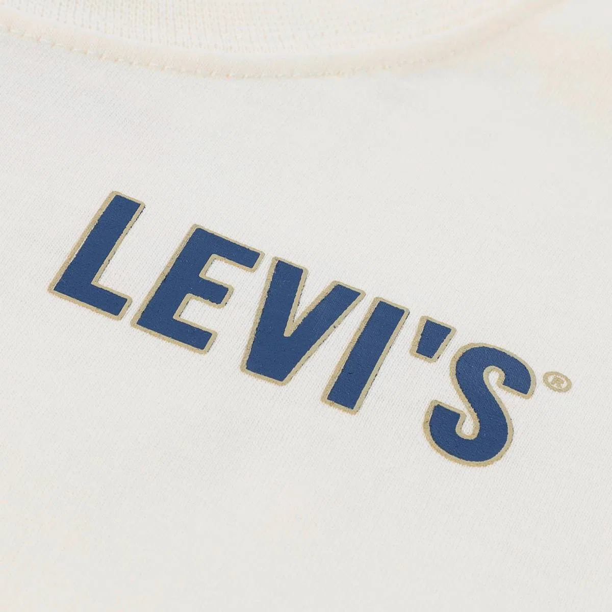 Футболка с символикой колледжей для мальчиков 4-7 лет Levi's, Egret - White — фото 3