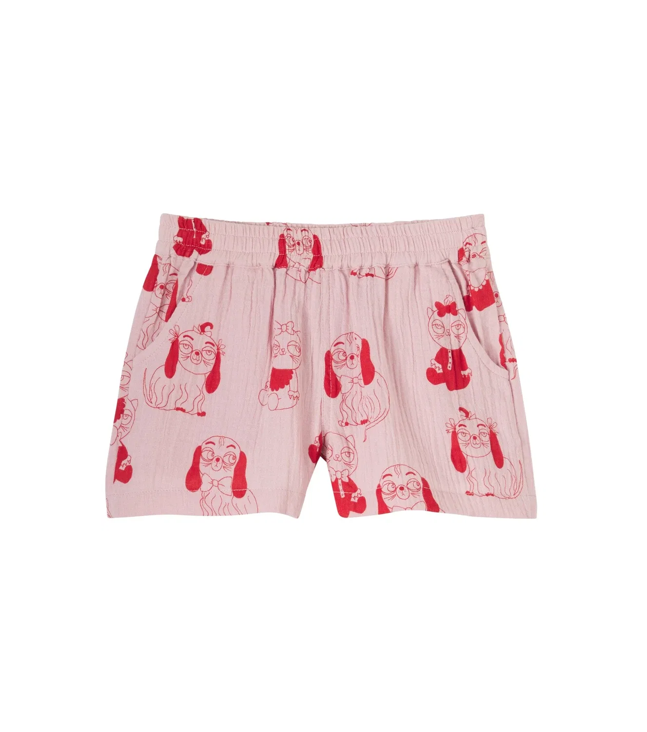 Шорты хлопковые Mini Babies Mini Rodini, розовый