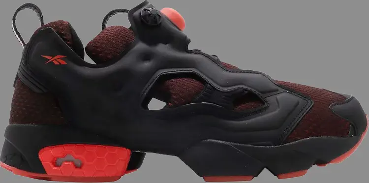 

Кроссовки instapump fury og 'black blood orange' Reebok, черный