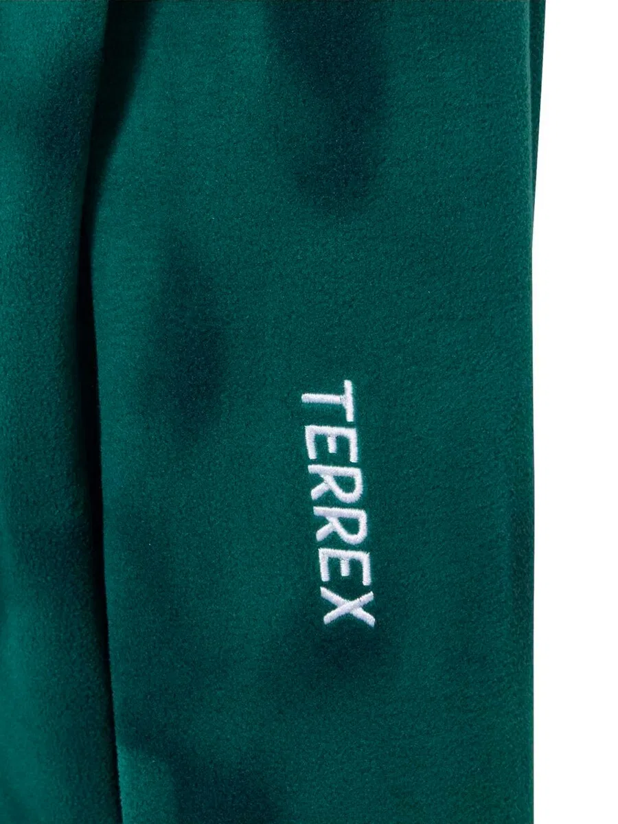 Спортивная флисовая куртка ADIDAS TERREX 'MT' цвета ель, темно-зеленый — фото 4