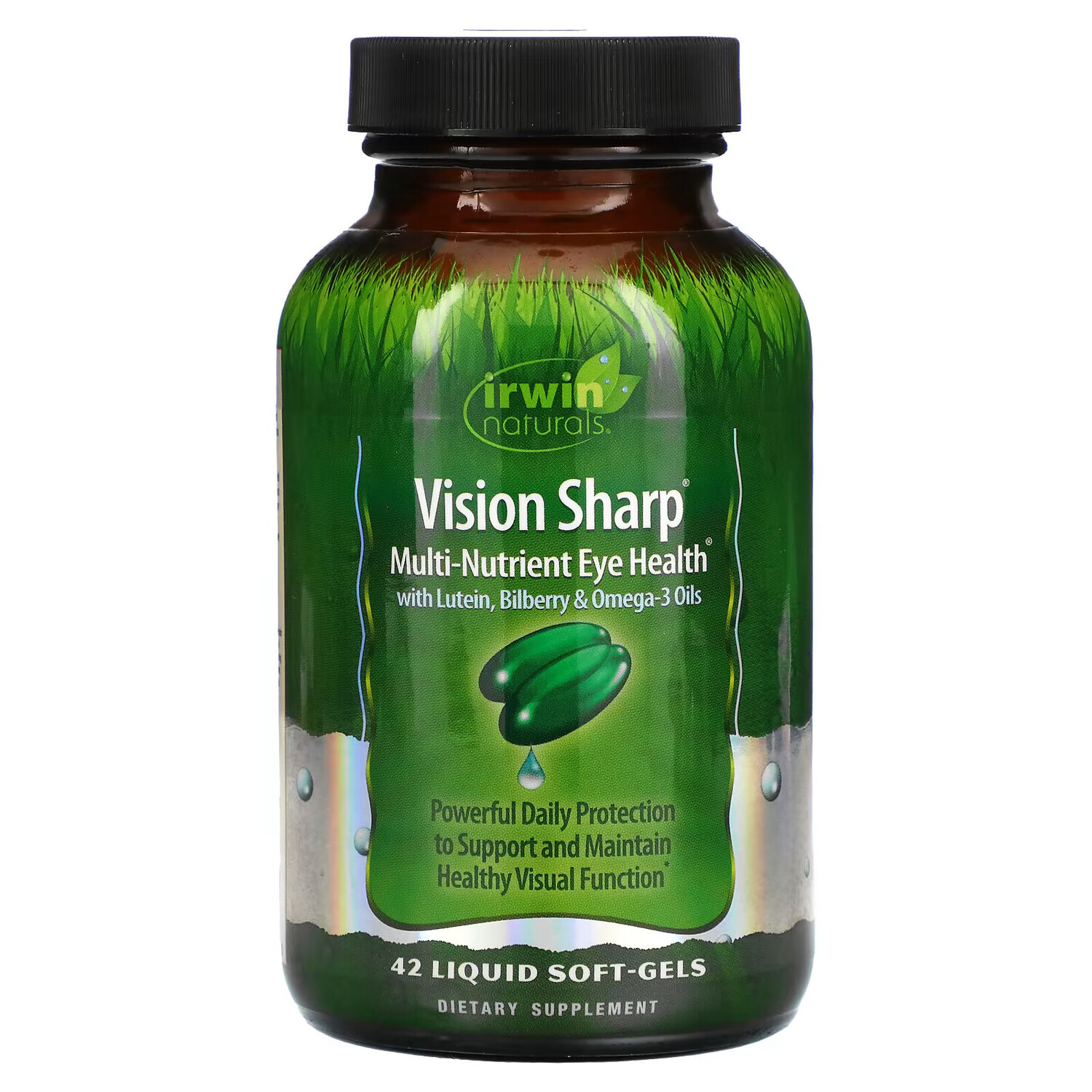 

Irwin Naturals, Vision Sharp, комплексная питательная добавка для здоровых глаз, 42 мягкие желатиновые капсулы с жидкостью