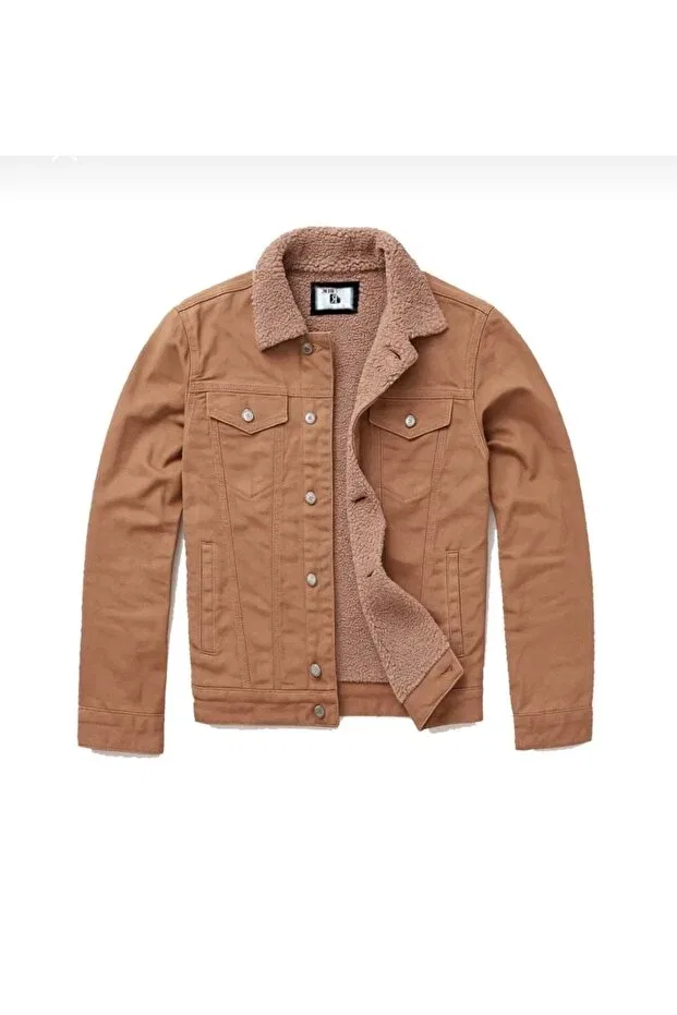 Детское джинсовое пальто для девочек Lion r fur Boy's Denim Coat Alaska The Last Frontier, Dark Camel — фото 2