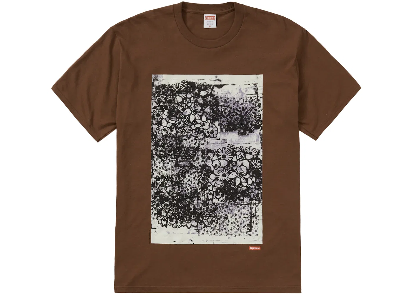 Мужская футболка с принтом Supreme Christopher Wool 1995 Tee, Brown