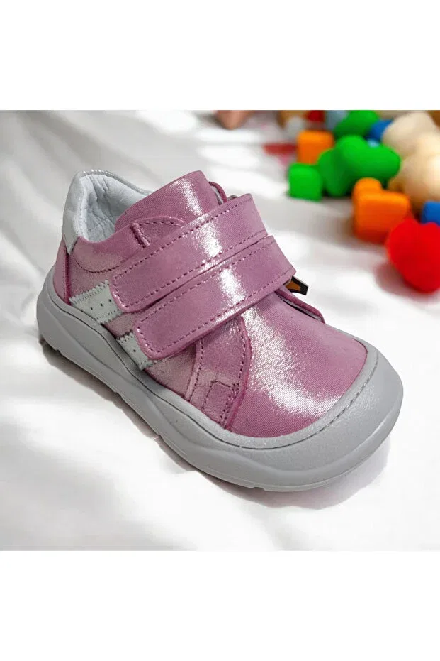 Детские тапочки-носочки из кожи Viva Shoes, Pink — фото 3