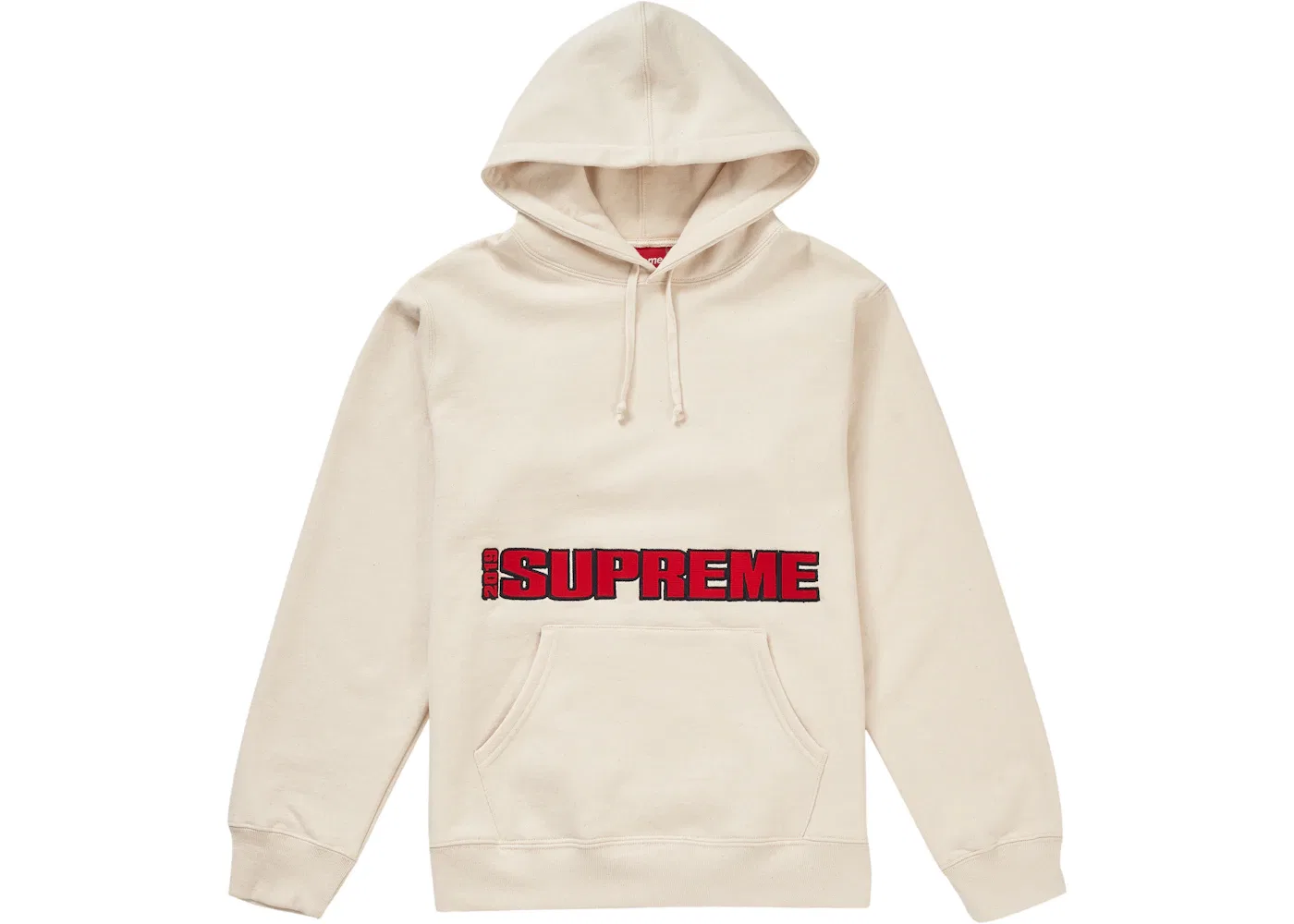 Мужской худи с принтом Supreme Hooded Sweatshirt, Natural