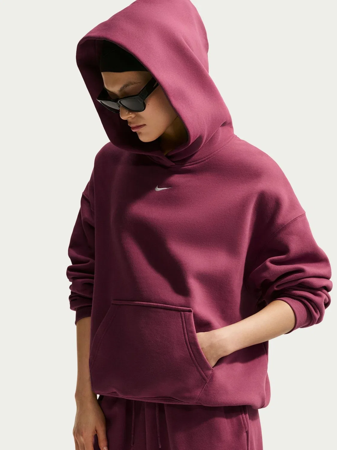 Худи оверсайз Nike, Pink Smoke — фото 4